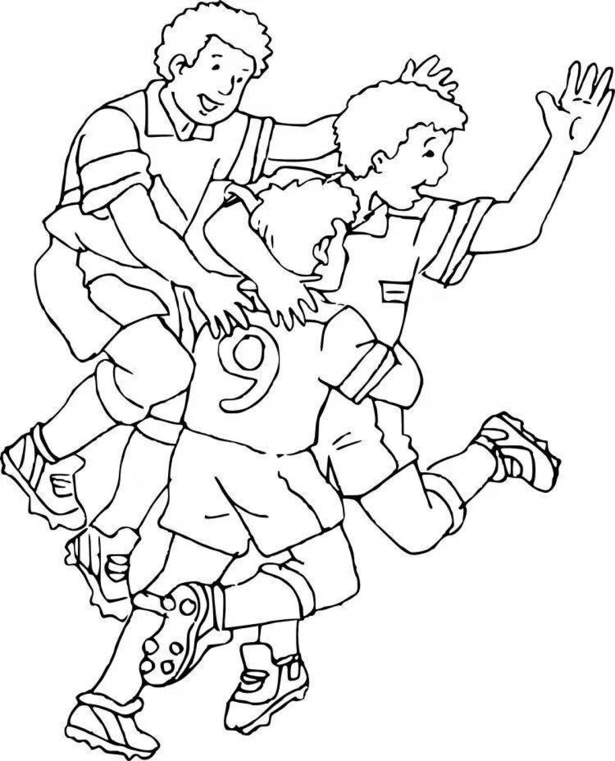 Color fun coloring page player