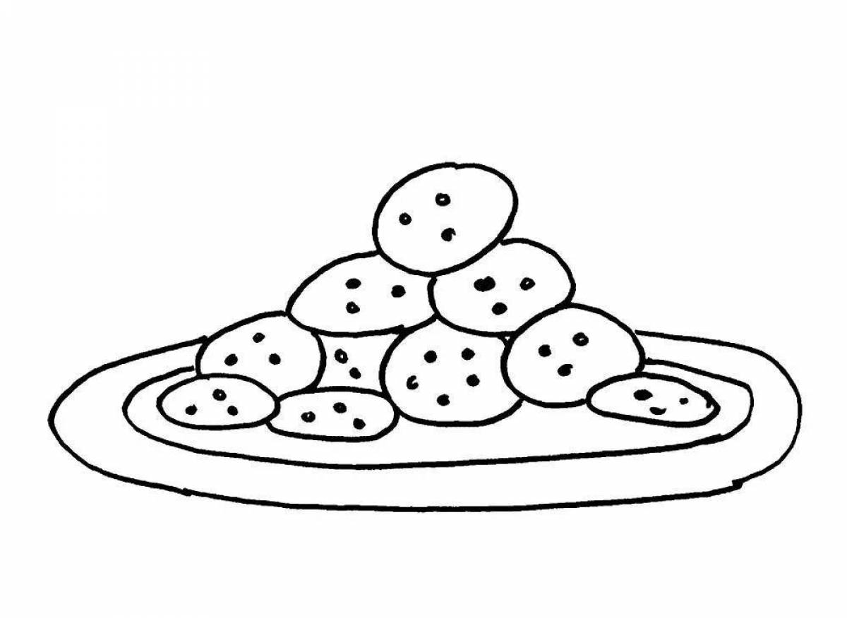 Sweet cookie coloring page