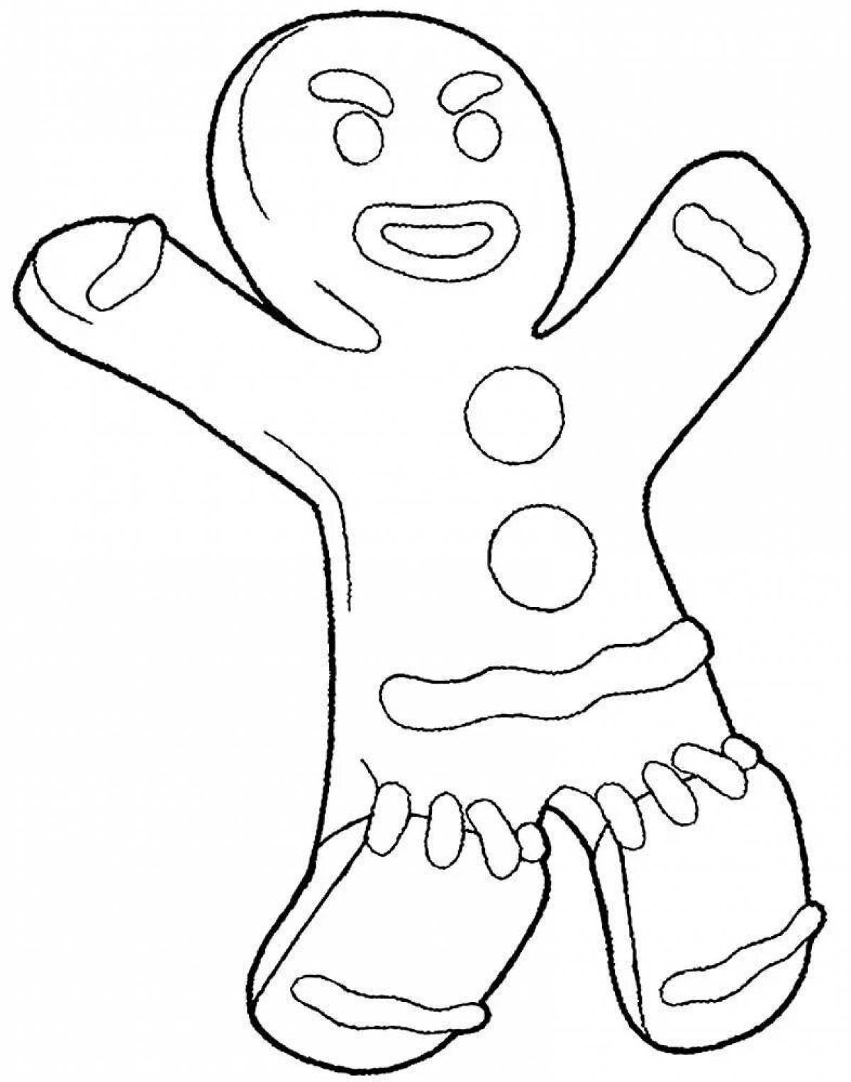 Fun cookie coloring page