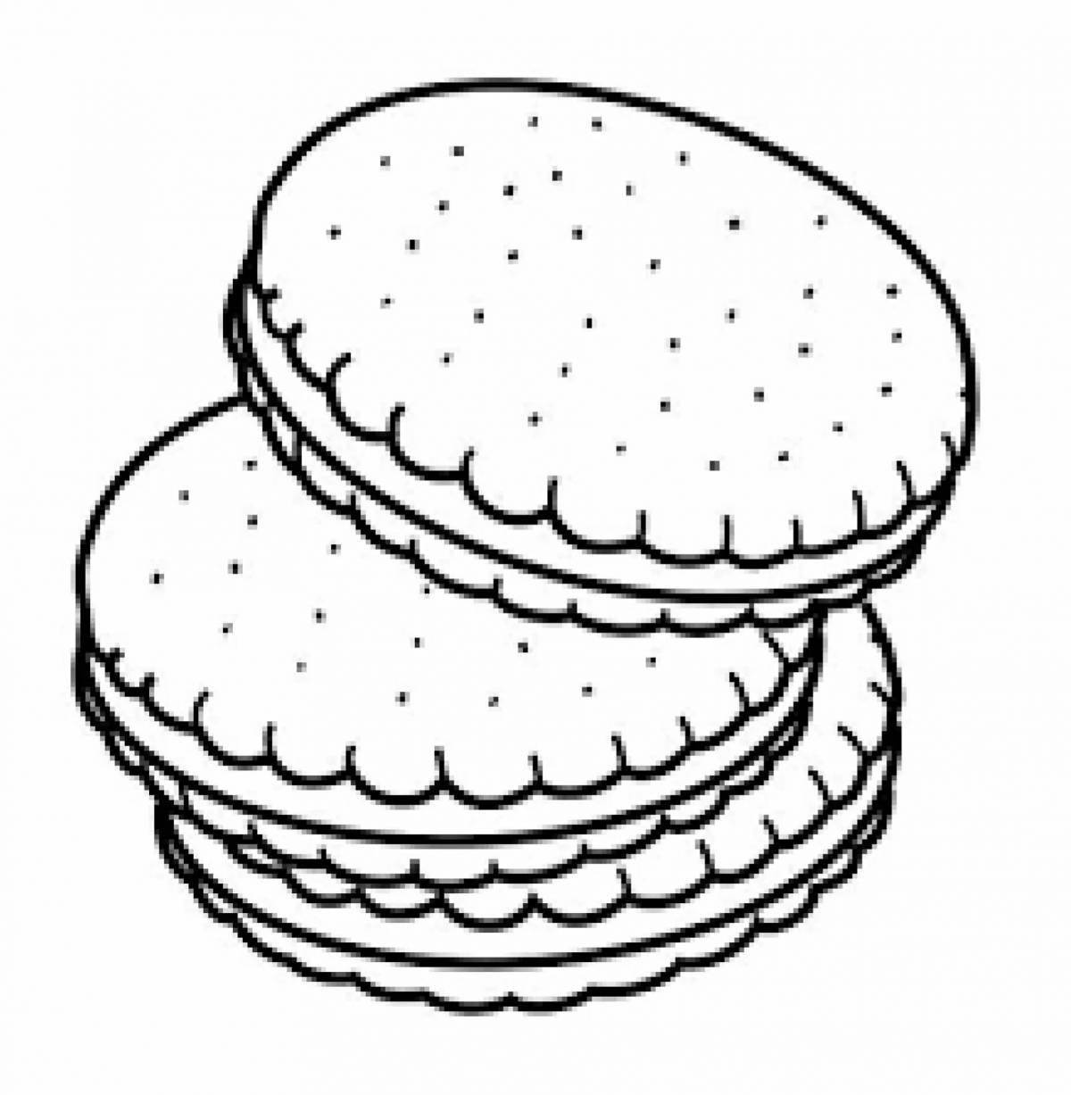 Delicious cookies coloring page