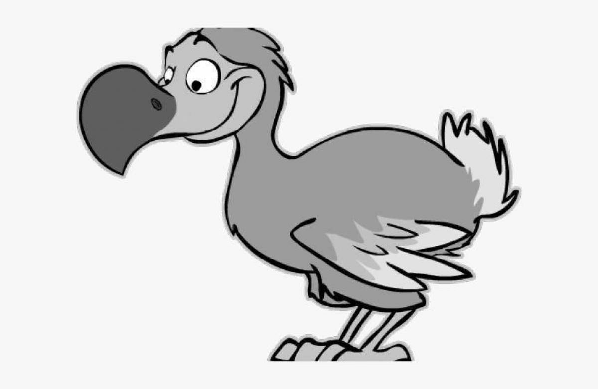 Happy dodo coloring