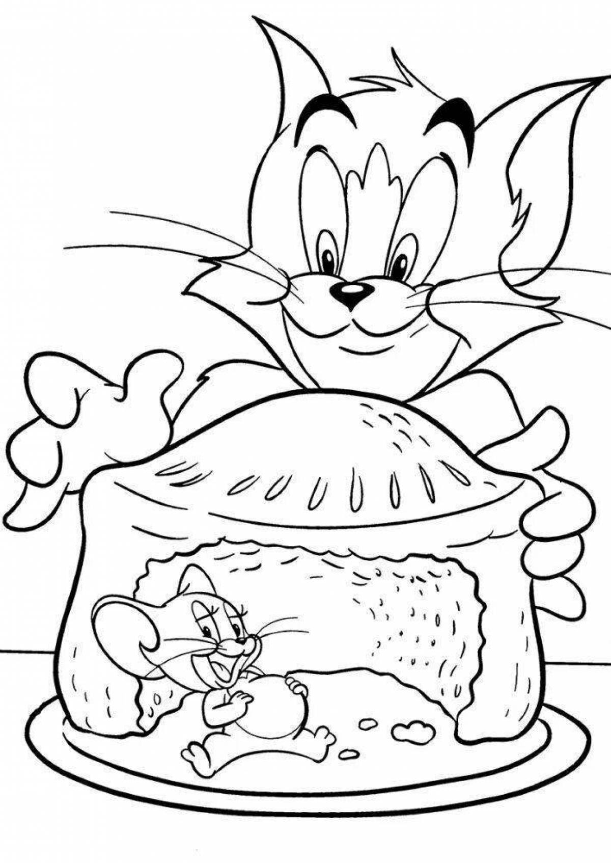 Jolly jerry coloring page