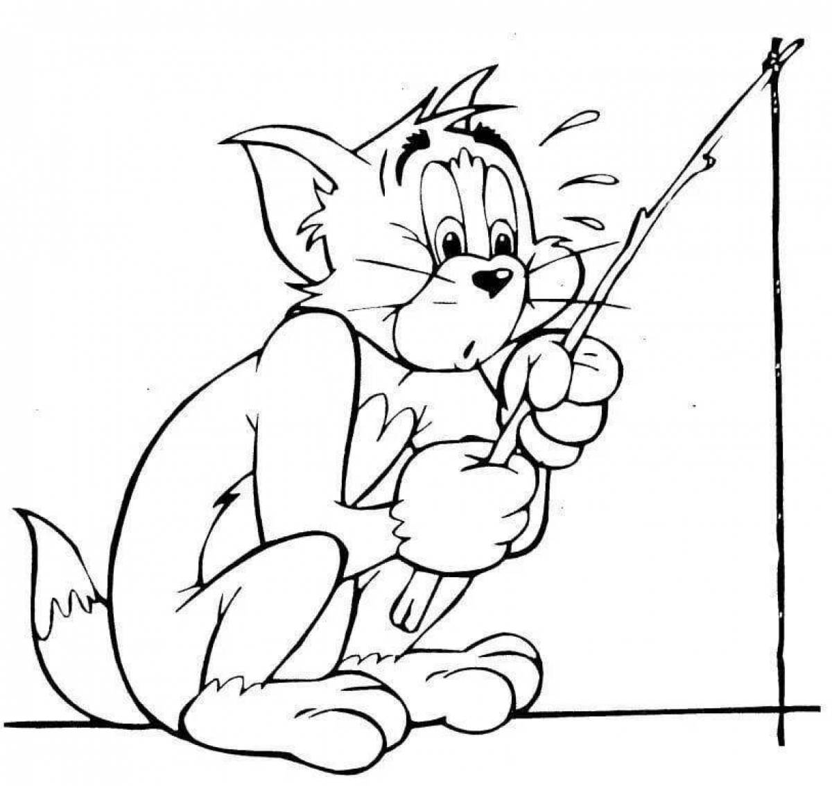 Horny jerry coloring page