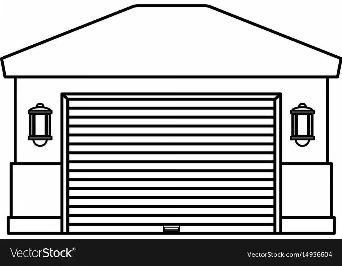 Gorgeous Garage coloring page