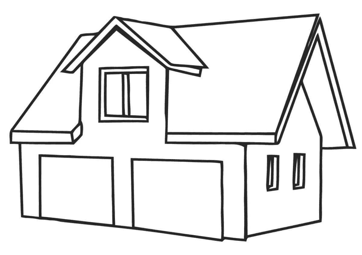 Great garage coloring page