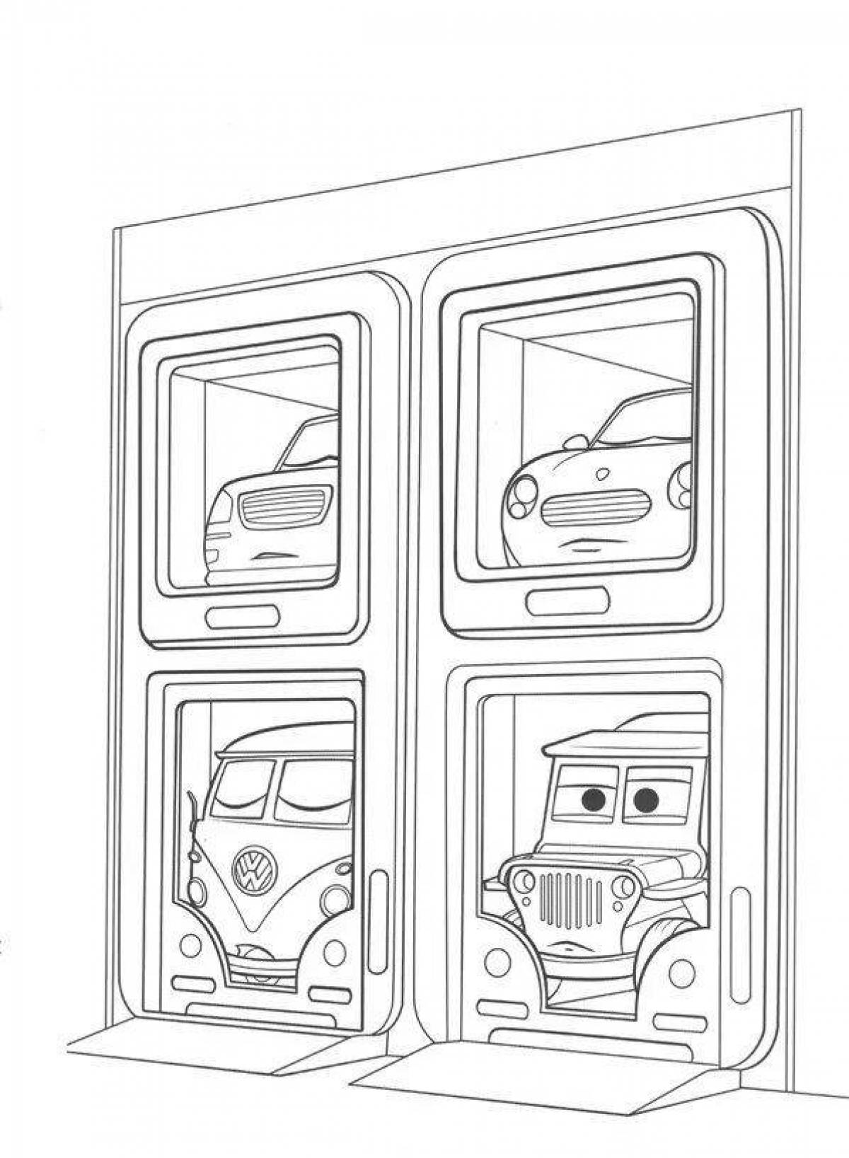 Amazing Garage Coloring Page
