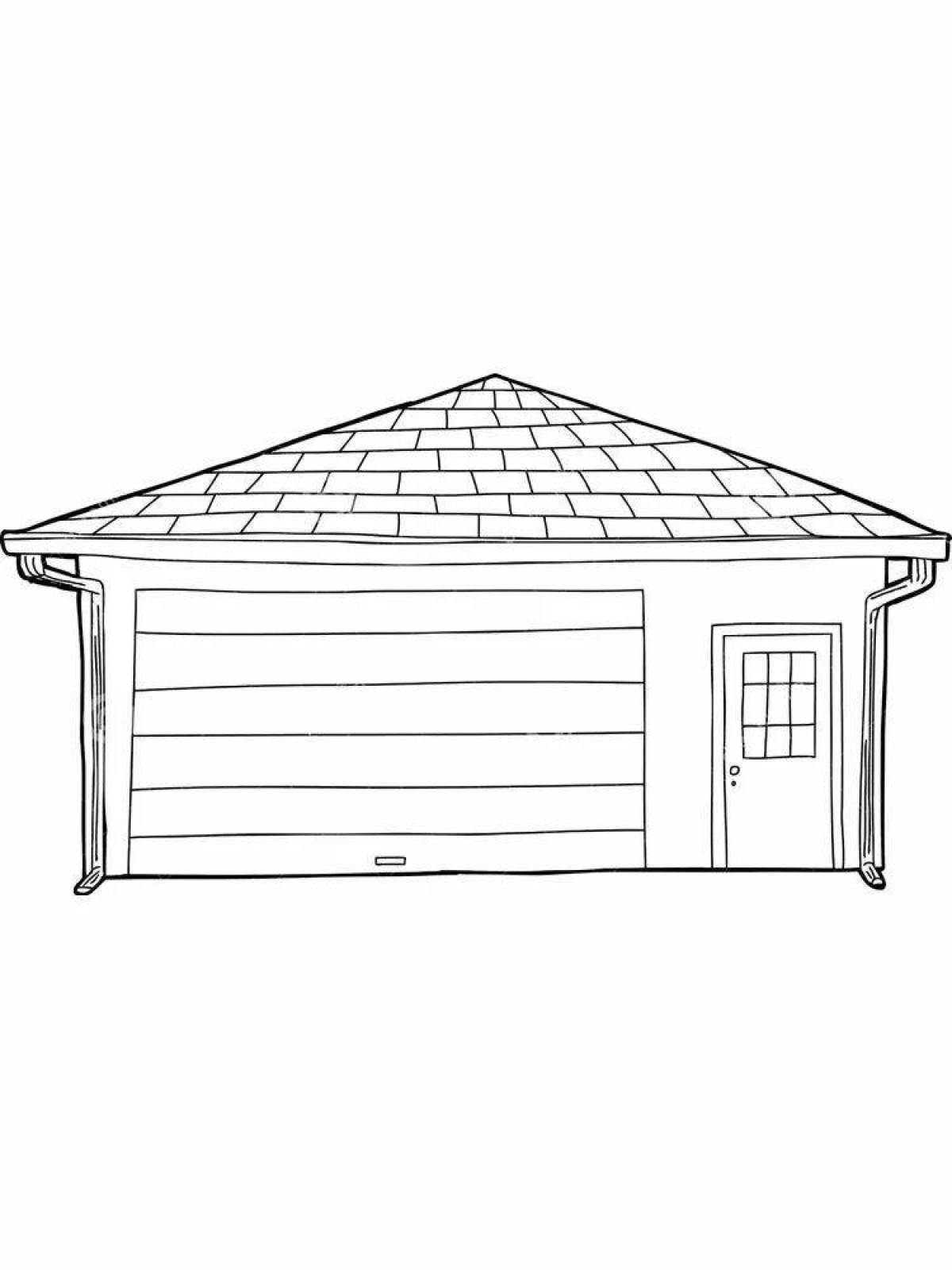Garage coloring page coloring page