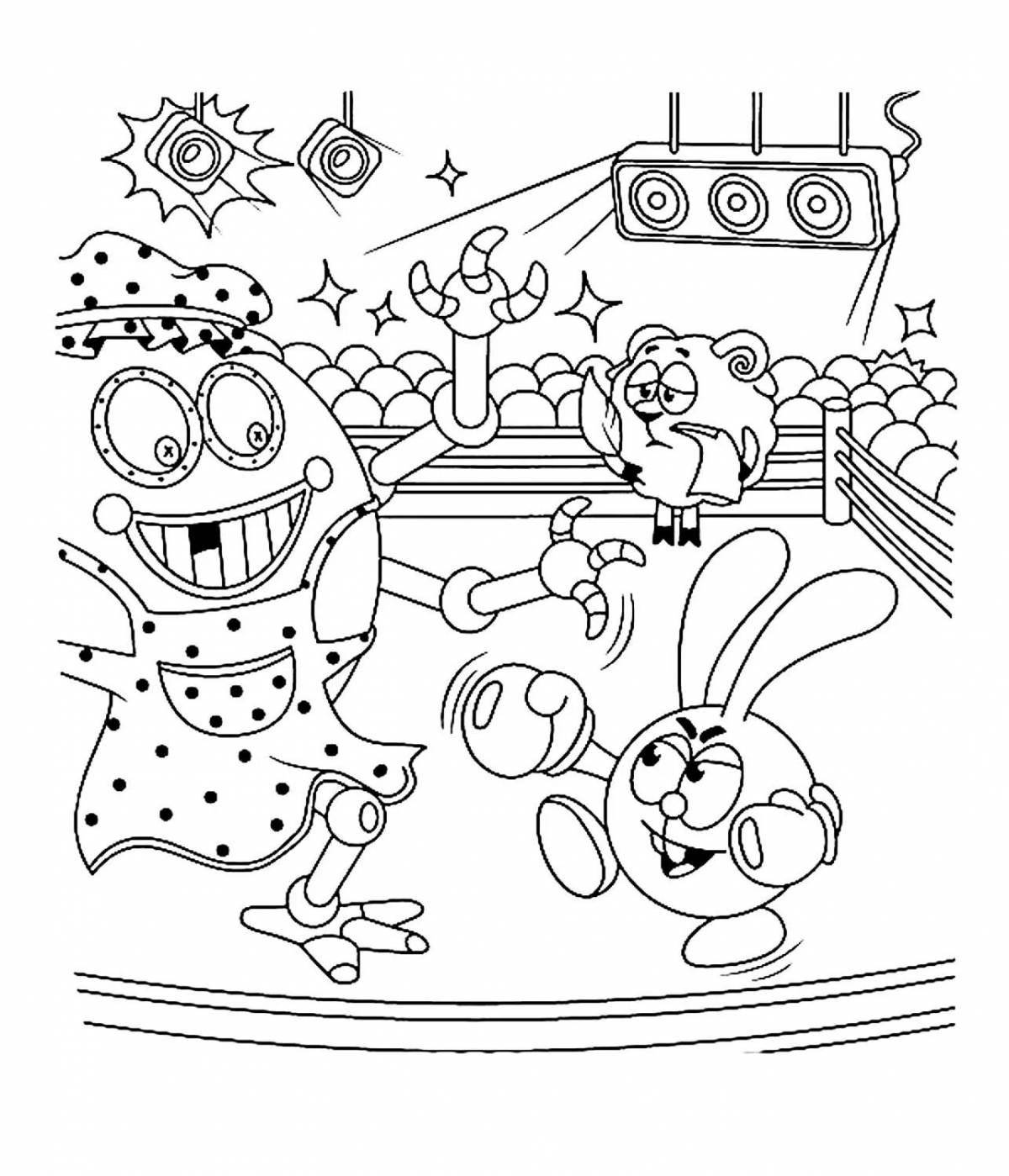Coloring page graceful iron nanny