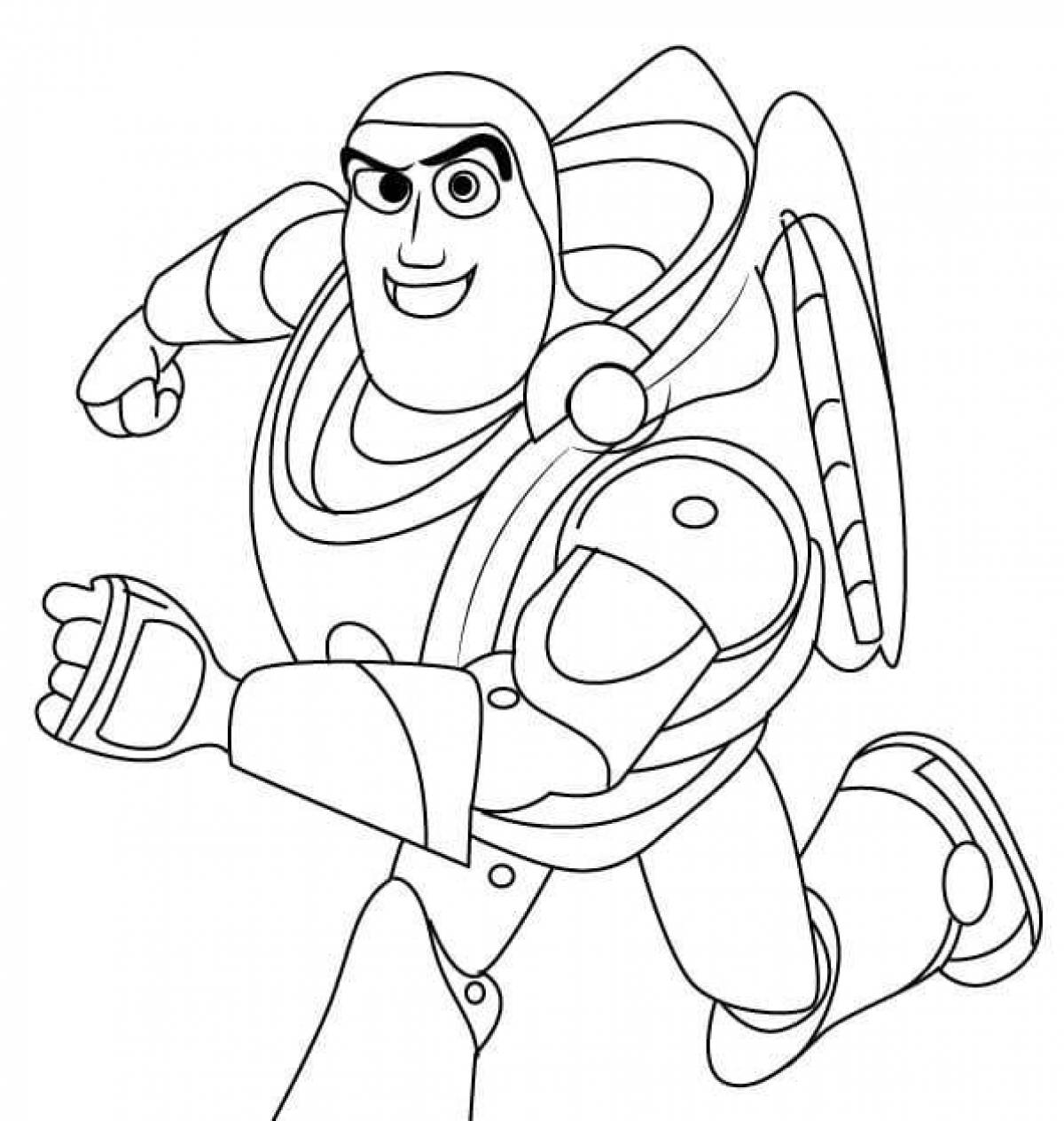 Buzz Lightyear dazzling coloring book