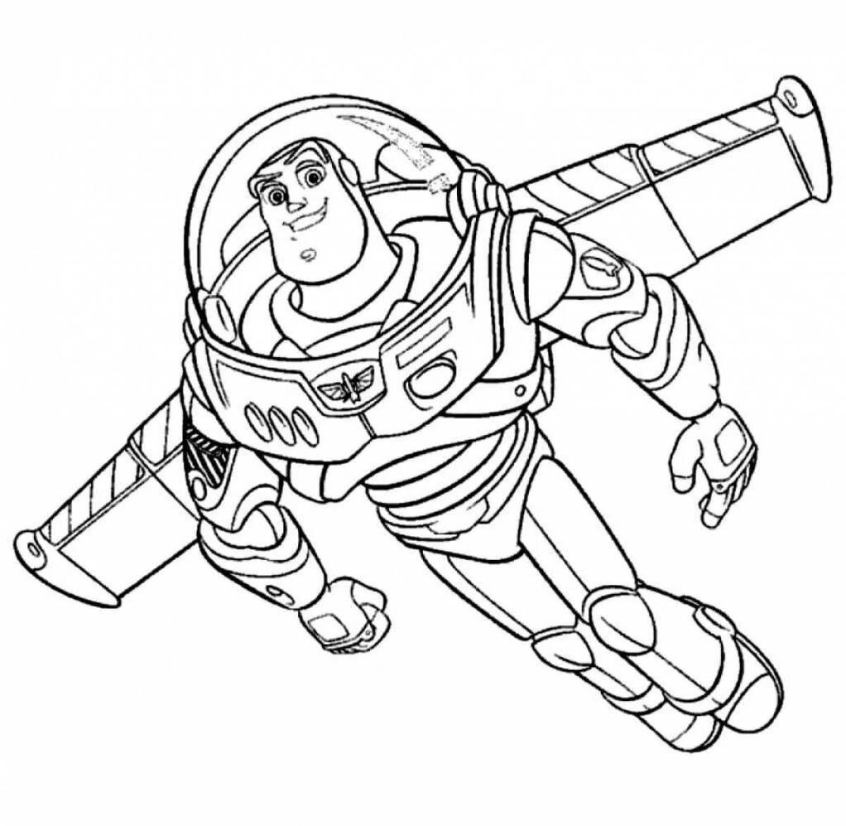 Buzz lightyear awesome coloring book