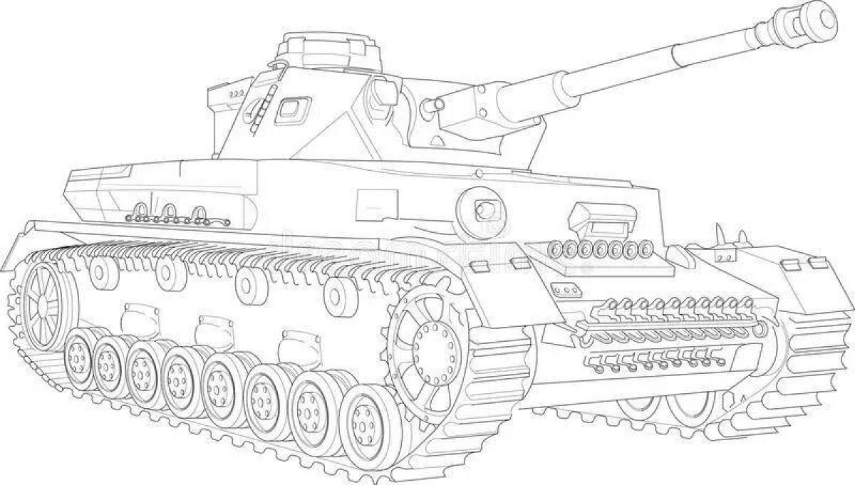 Фото Славная раскраска tiger tank