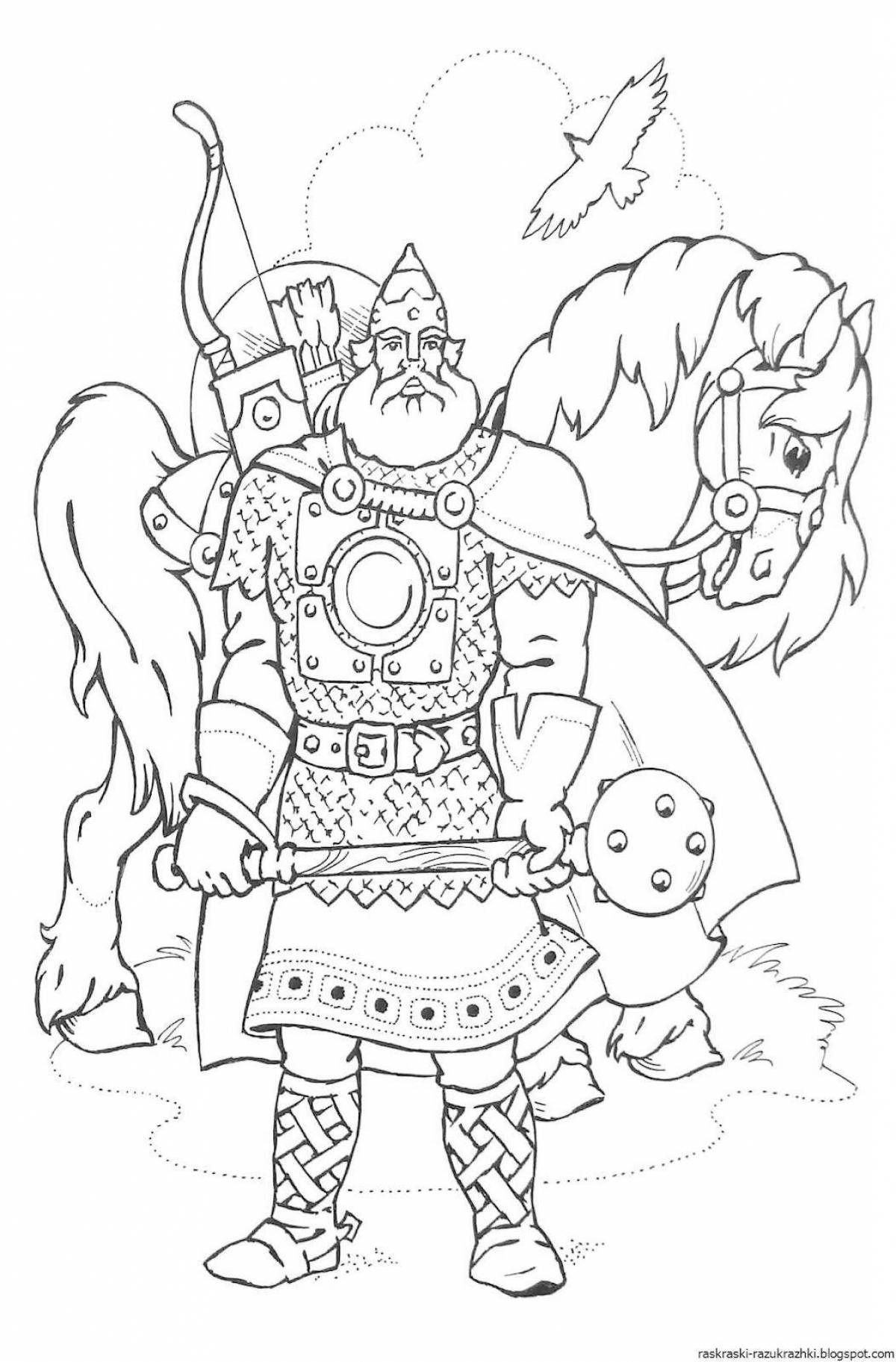 Glorious hero coloring pages for kids