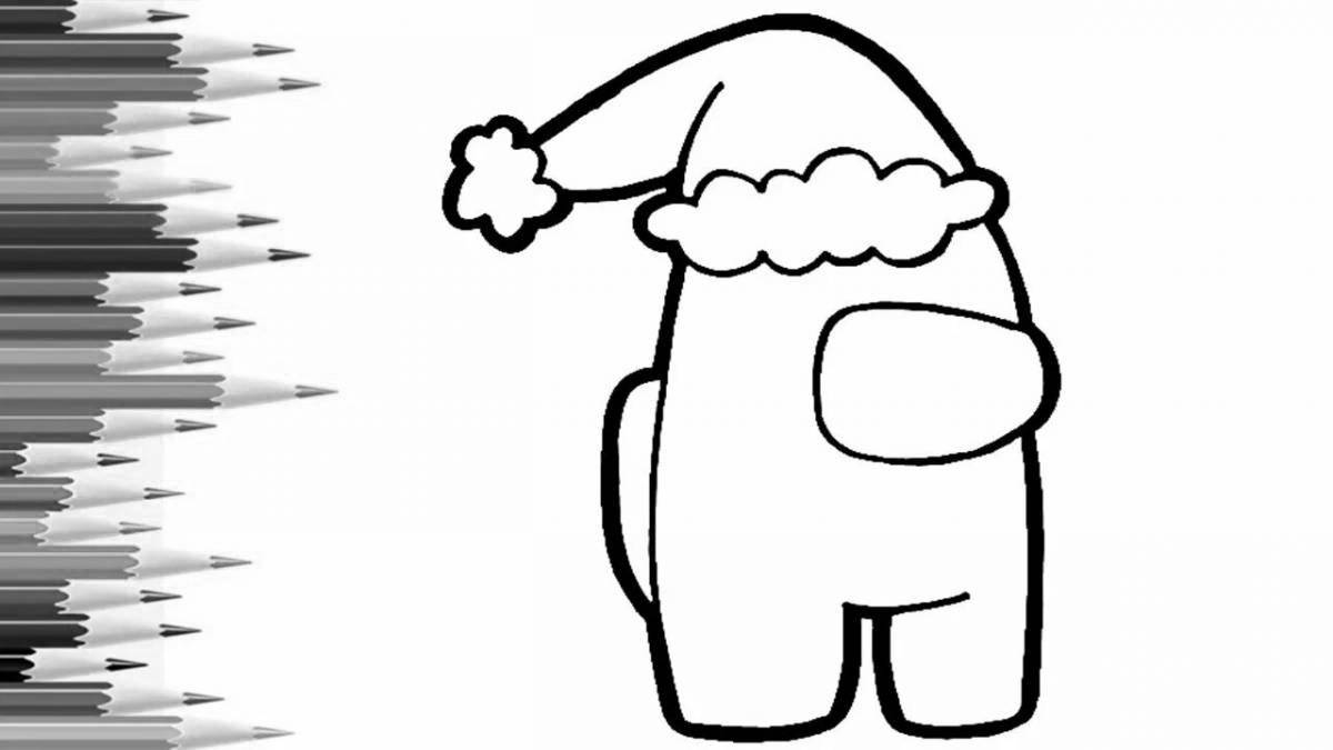 Ace Christmas coloring page
