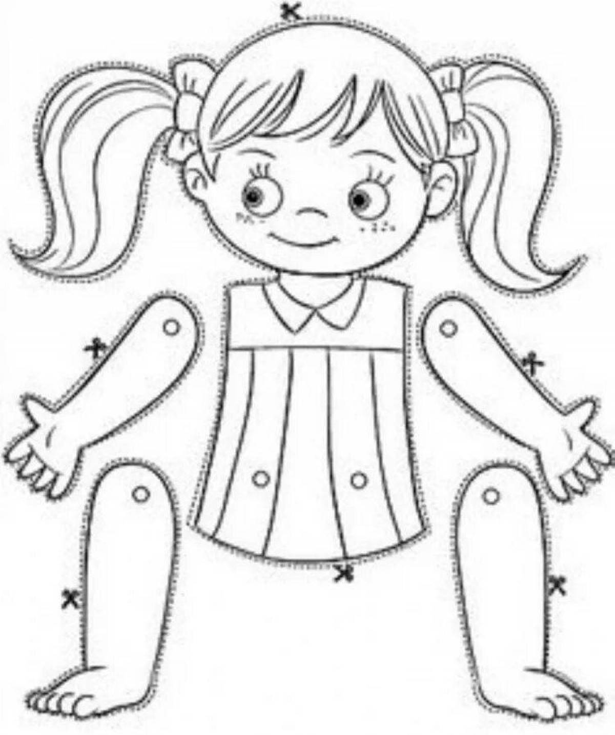 Coloring pages of human body parts for children