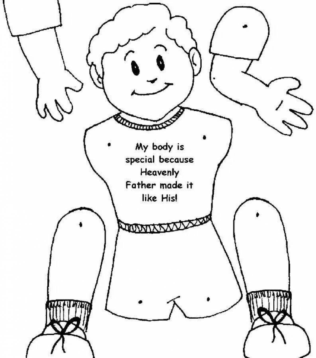 Части тела человека для детей #7