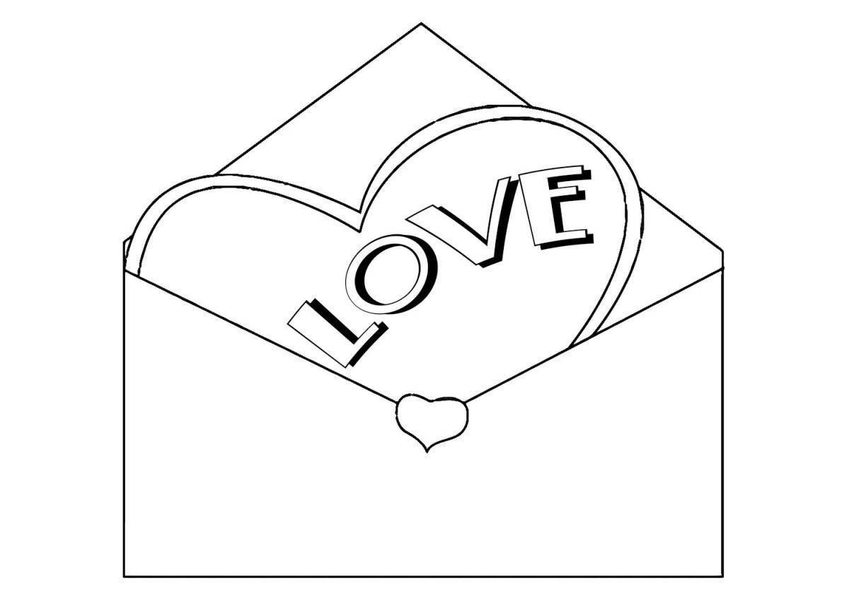 Письмо раскрасить. Письмо раскраска. Раскраска конверт для письма. Конверт с сердечками раскраска. Конвертик с сердечком раскраска.