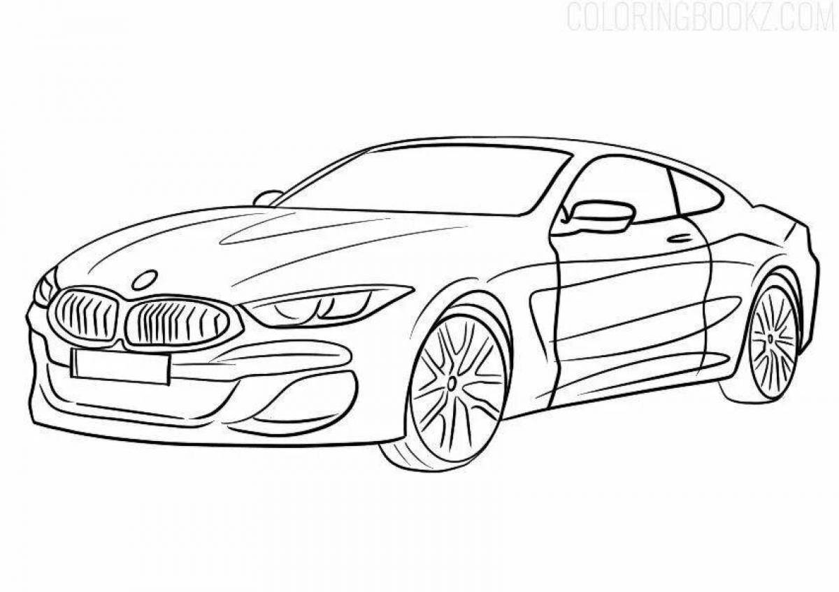 BMW m6 раскраска