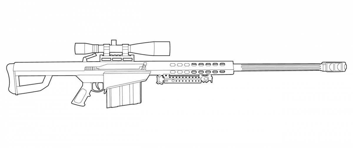 Чертеж винтовки снайперской винтовки