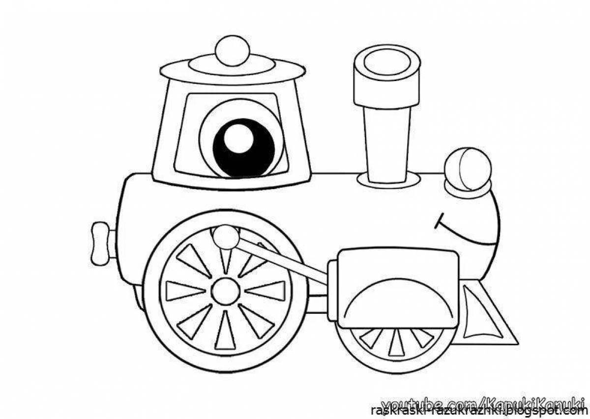 Раскраска паровозик. Паровоз раскраска для детей. Паровозик для раскрашивания для детей. Раскраска паравозик из Ромашкова.