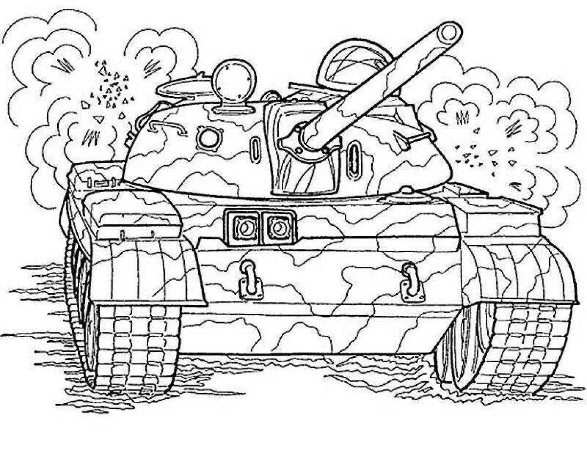 Раскраски танков т54