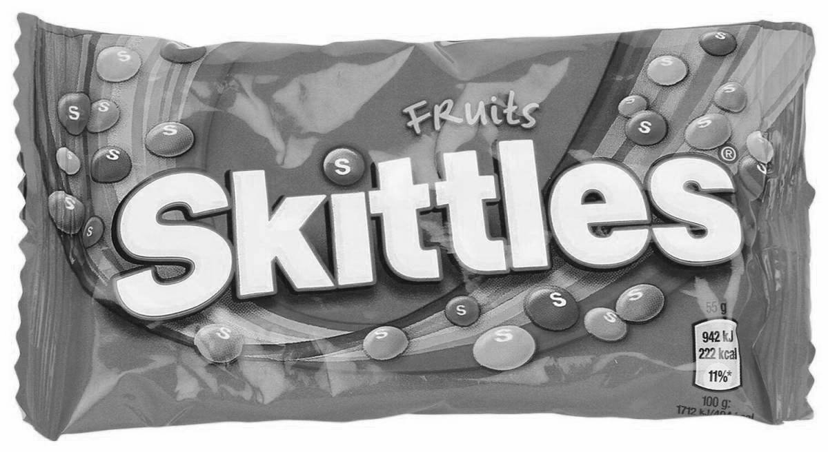 Гравитационный дисплей для skittles