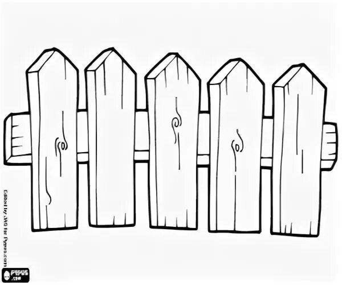 Картинки забора для детей для печати