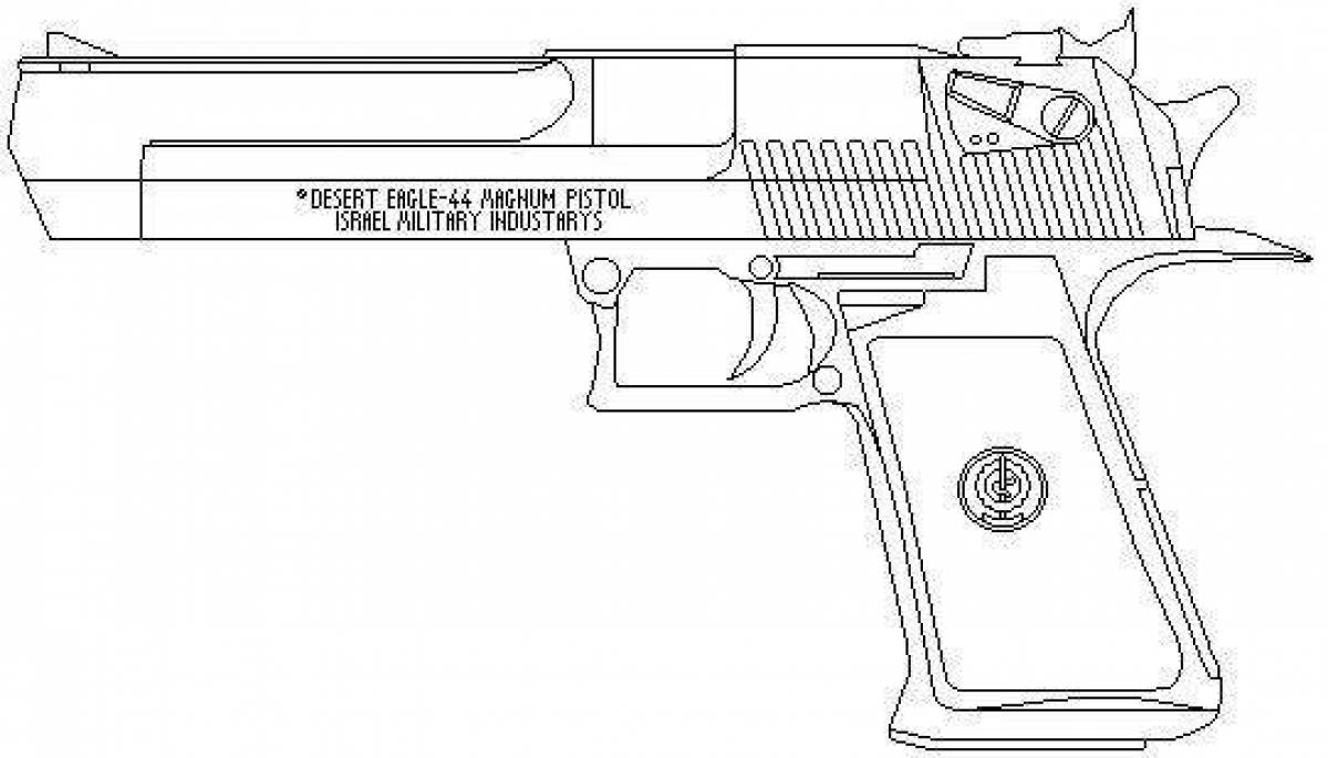 Как рисовать desert eagle