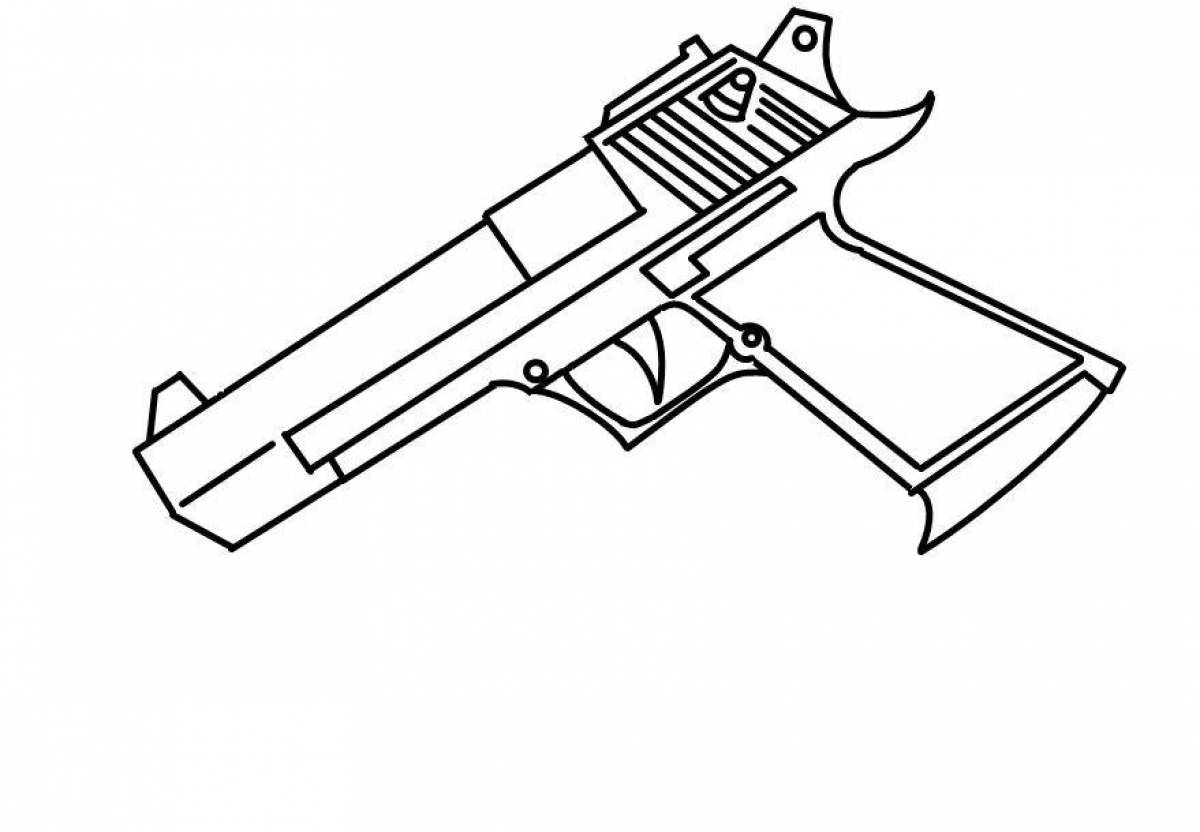 Desert eagle рисовать