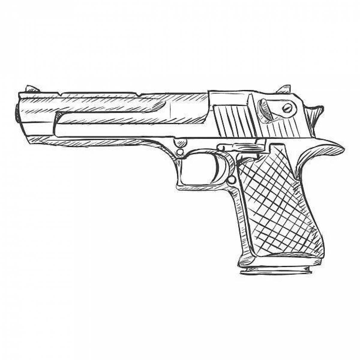 Как рисовать desert eagle