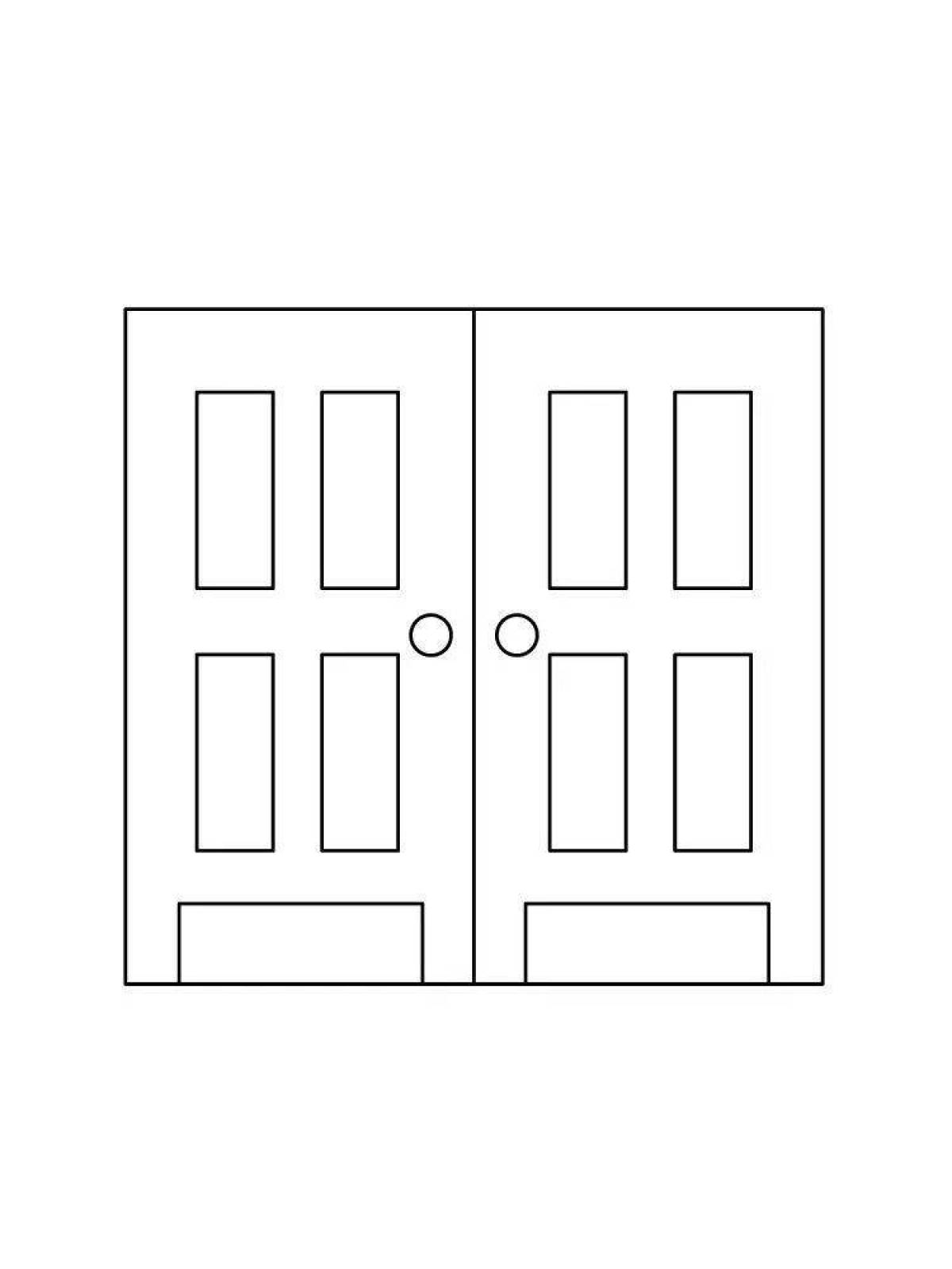 Дверь картинка распечатать. Дверь раскраска. Дверь раскраска для детей. Трафарет на дверь. Дверь для вырезания.