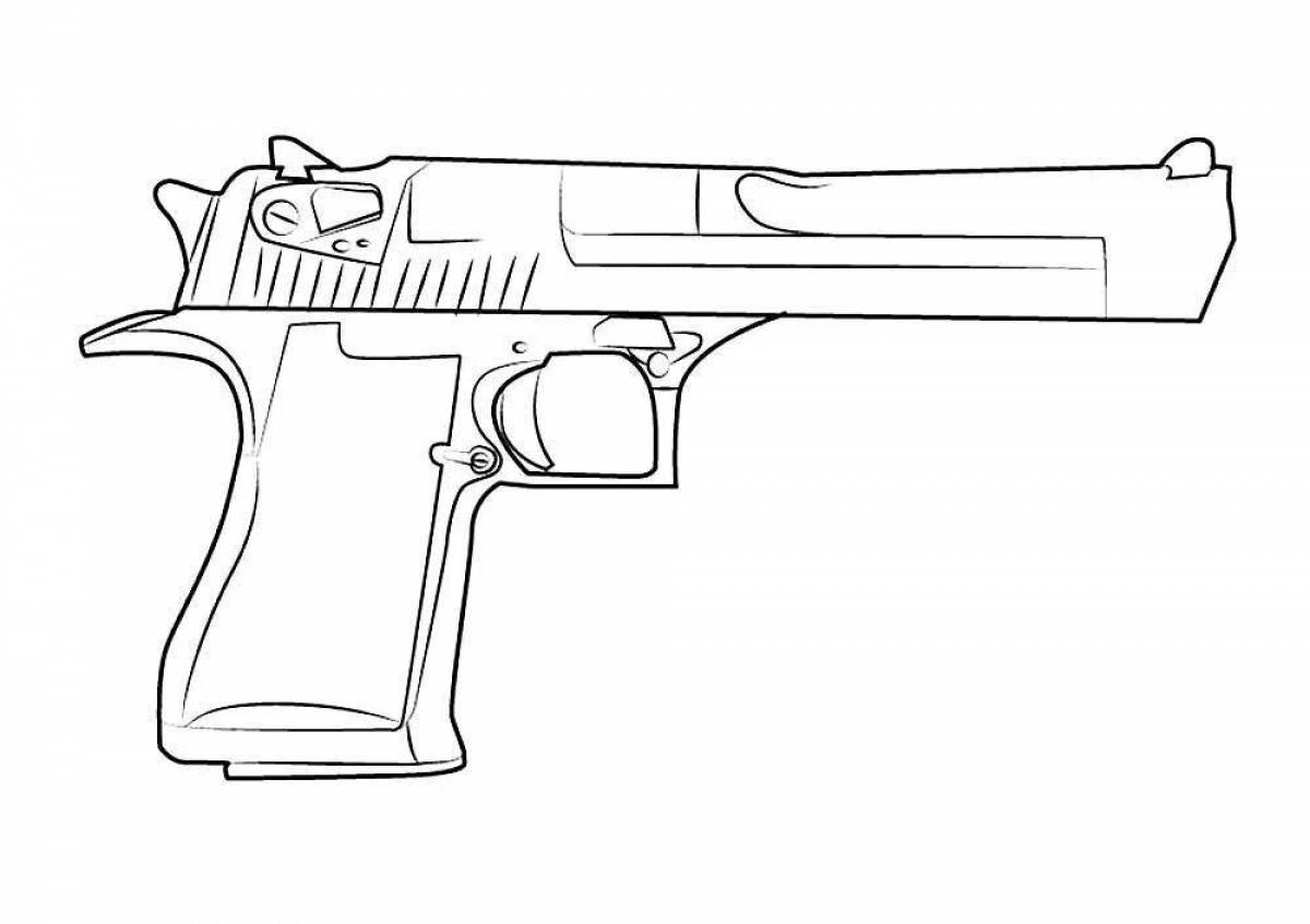 Пистолет нарисовать для детей