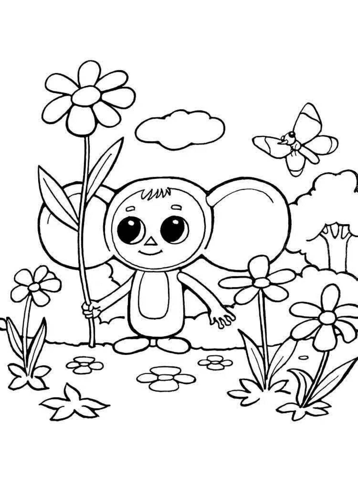 Inspirational drawing of cheburashka