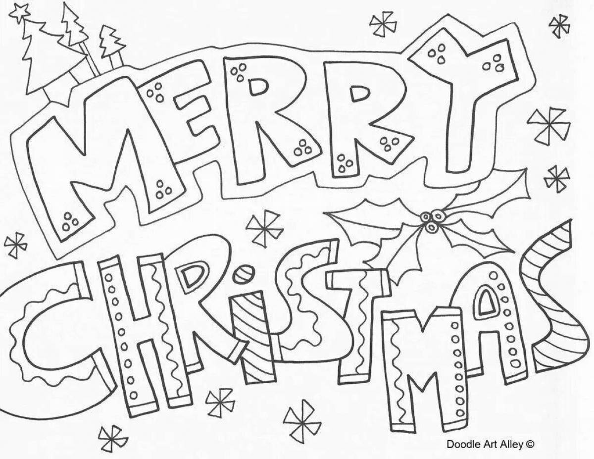 Live coloring merry christmas
