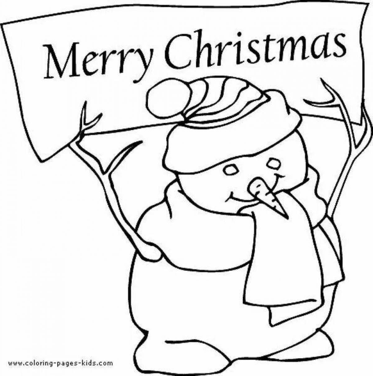 Glorious merry christmas coloring book