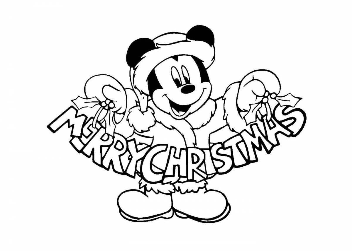 Merry christmas coloring page