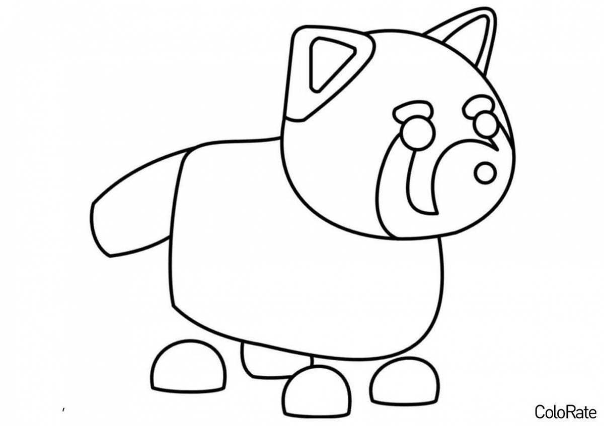 Awesome roblox peta coloring page