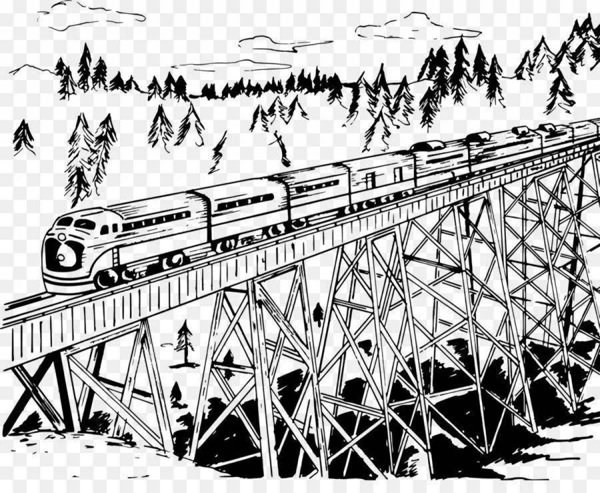 Fabulous freight train coloring page