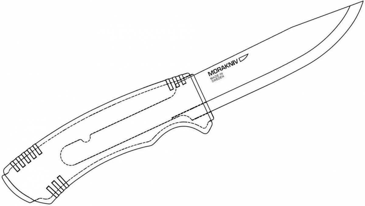 Coloring book deluxe tanto knife