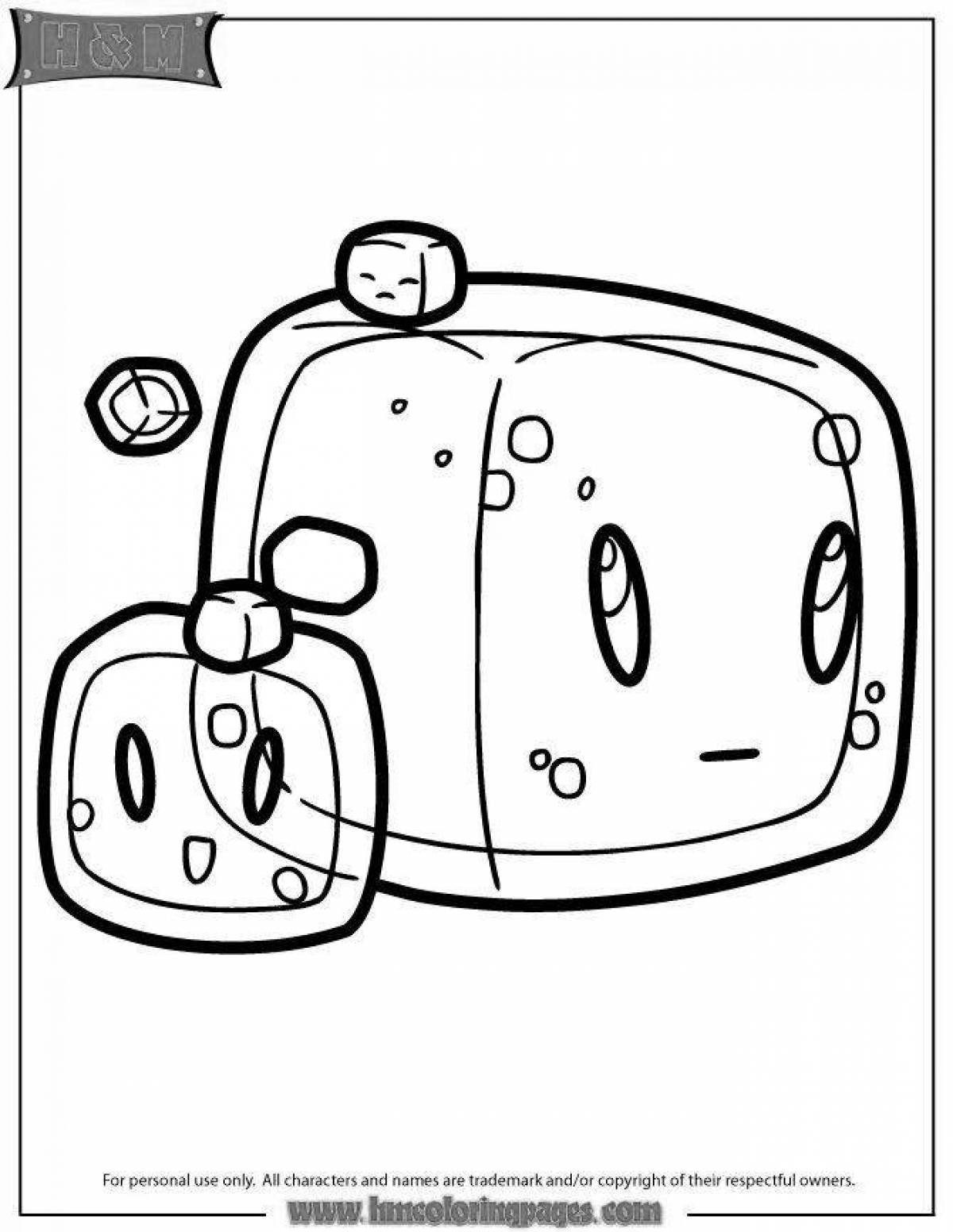 Radiant coloring page slime rancher