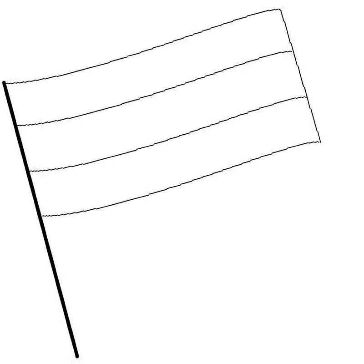 Контурный рисунок флага