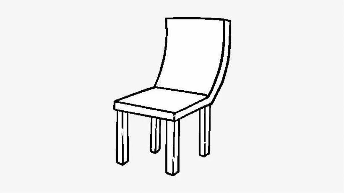Awesome chair coloring pages for kids