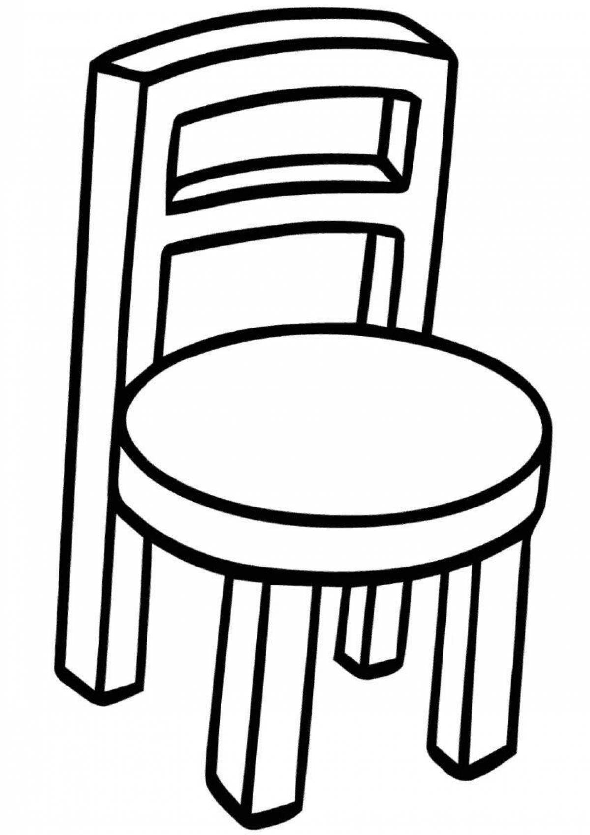 Раскраска стульчик для кормления