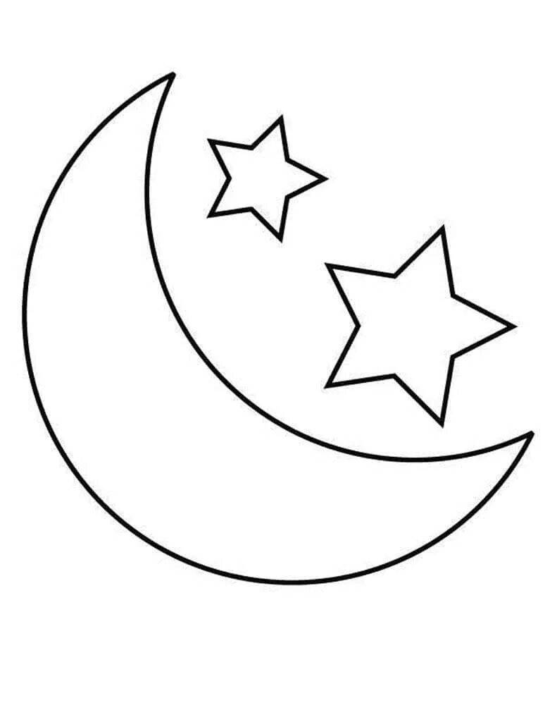 Glowing moon coloring book for kids