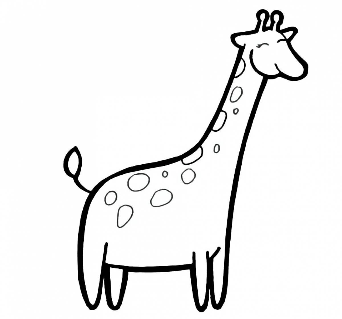 Incredible giraffe coloring book for kids