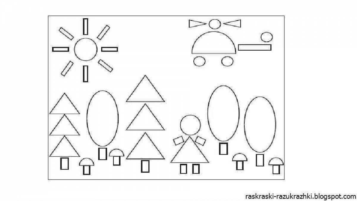 Geometric figures for children 4 5 years old #10