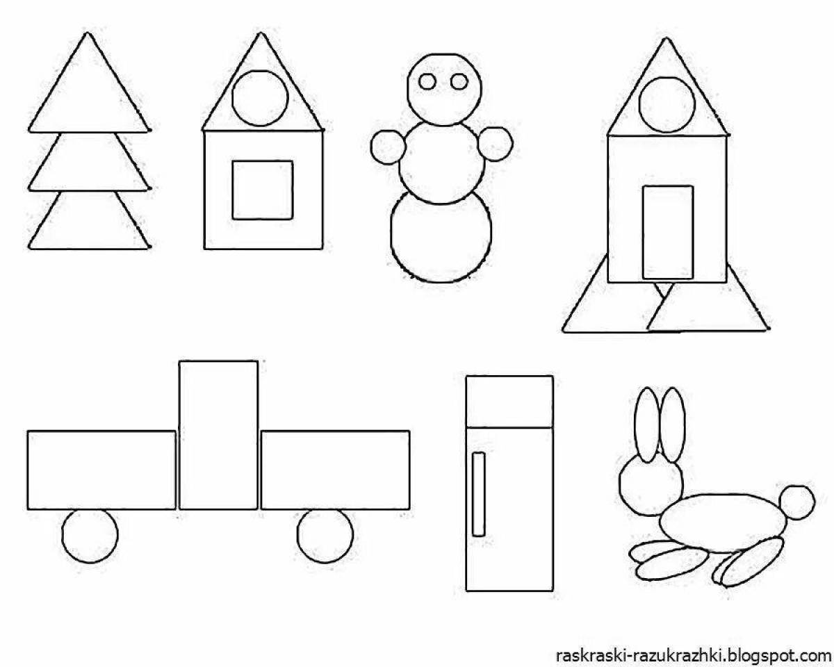 Geometric figures for children 4 5 years old #22