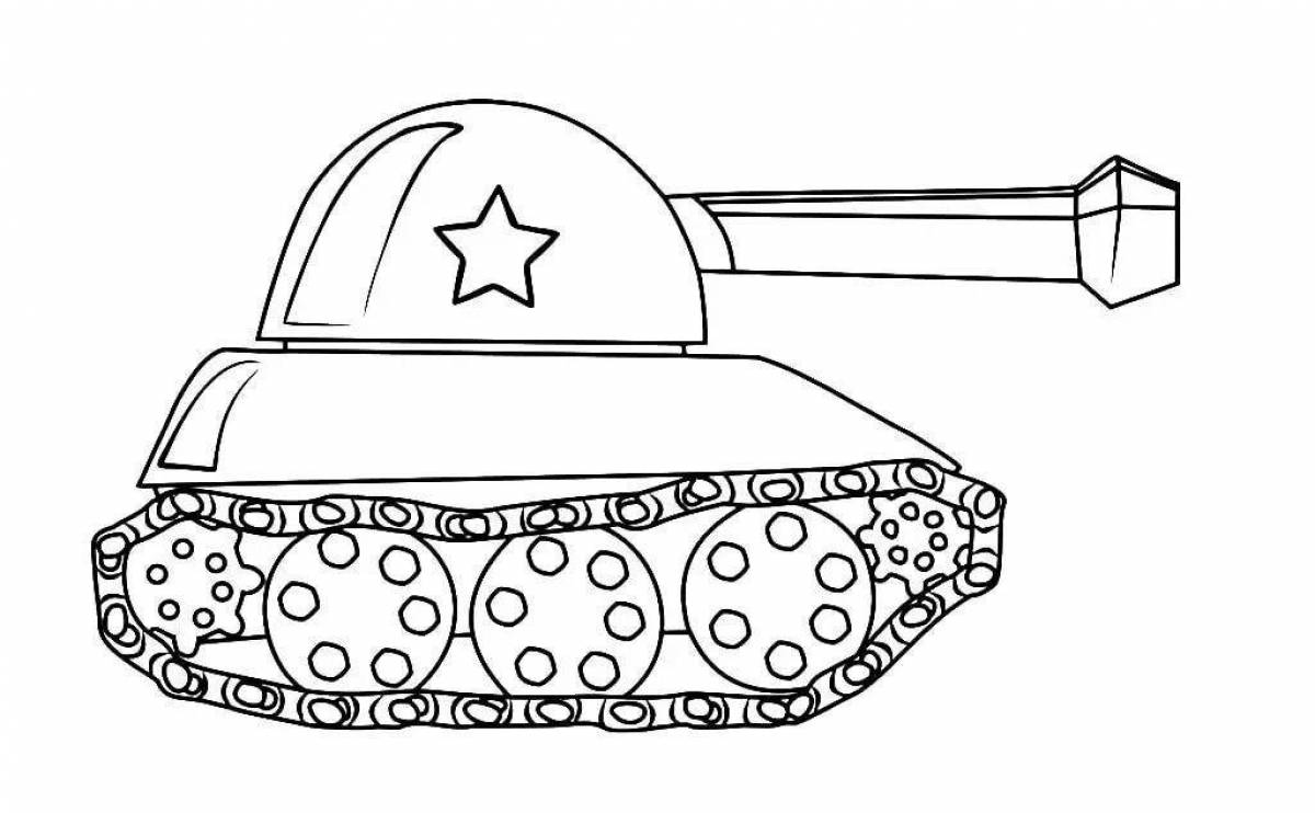 Exquisite tankman coloring book
