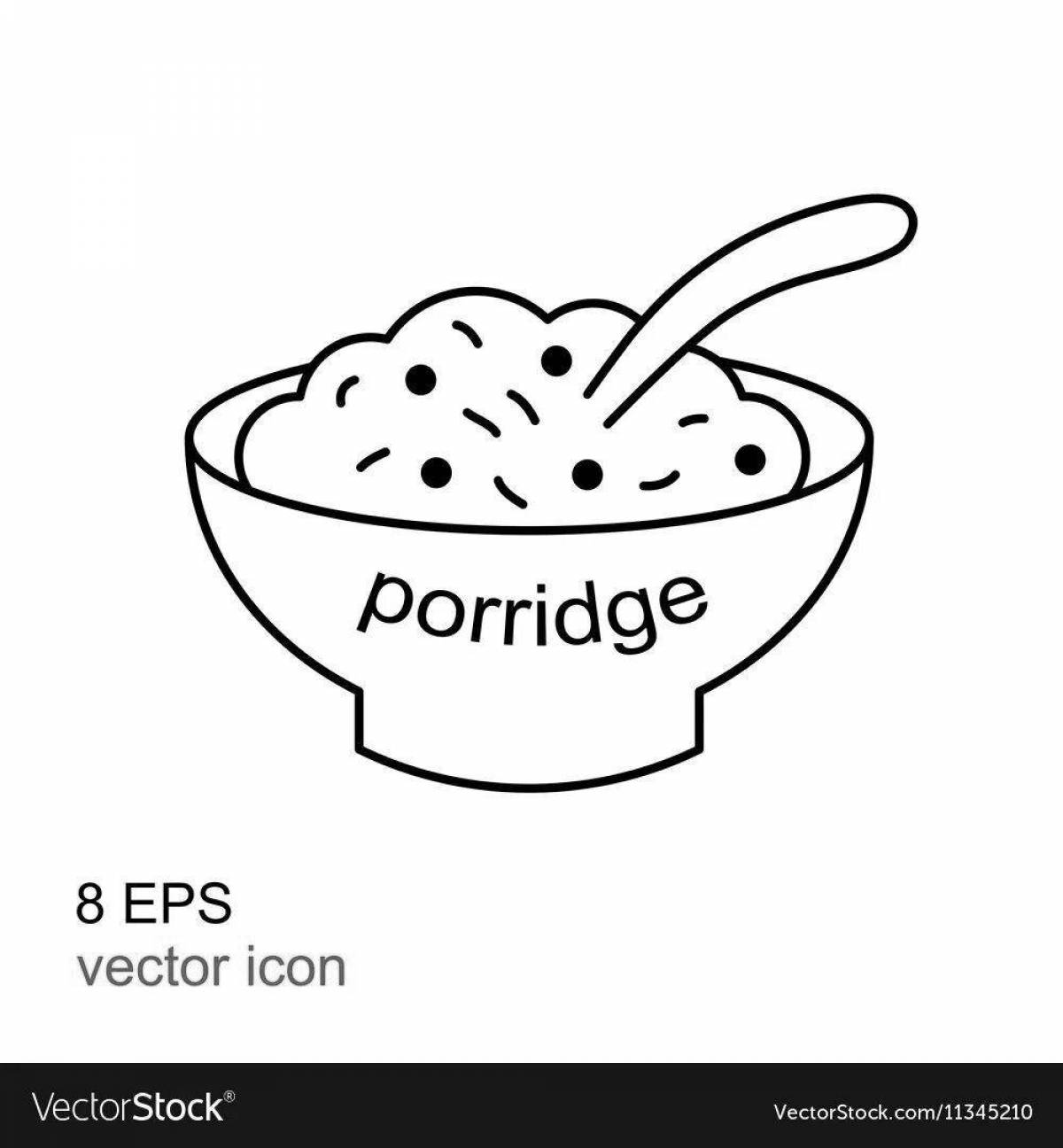 Coloring live porridge
