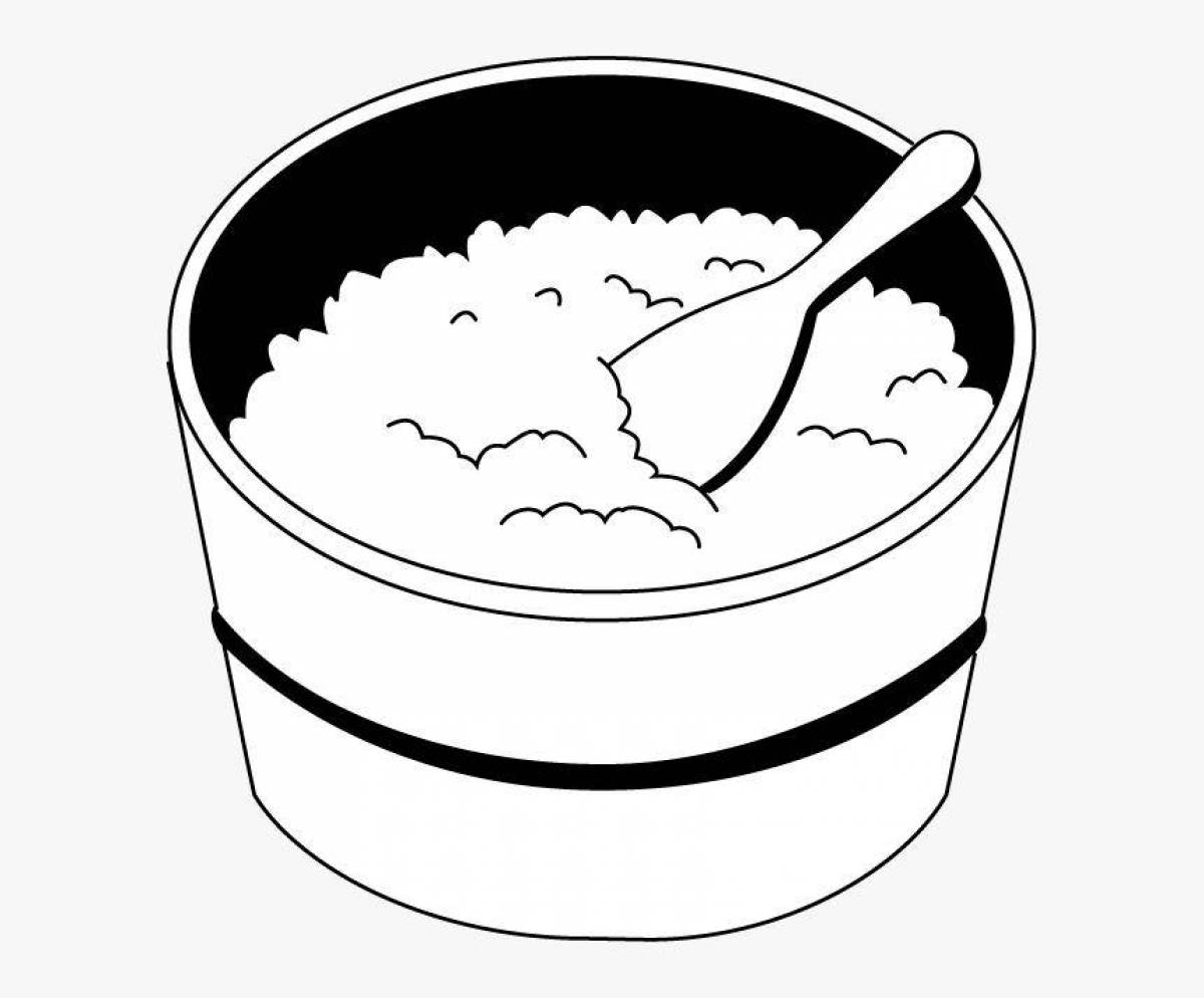 Coloring nutritious porridge