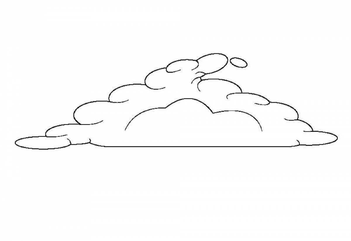 Serene sky coloring page